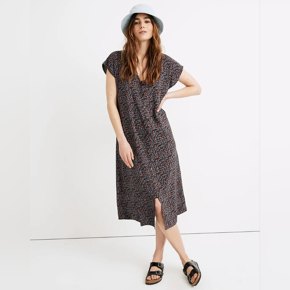 EUC Madewell Easy Midi Dress in Fieldwalk Floral size small